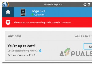 [फिक्स] गार्मिन कनेक्ट के साथ समन्वयित करने में त्रुटि हुई थी 