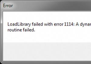 1114 त्रुटि के साथ विफल लोड लाइब्रेरी को कैसे ठीक करें? 