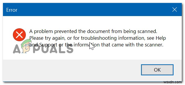 किसी समस्या का समाधान कैसे करें दस्तावेज़ को स्कैन होने से रोकें 