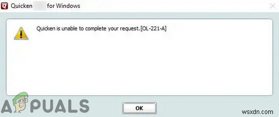 क्विकन को कैसे ठीक करें आपके अनुरोध को पूरा करने में असमर्थ है। [ओएल-221-ए] 