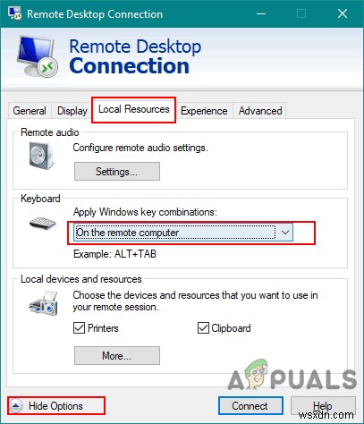 रिमोट डेस्कटॉप के माध्यम से Ctrl + Alt + Del कैसे भेजें? 
