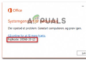 Microsoft Office स्थापित करते समय त्रुटि कोड 30068-39 का समाधान करें 