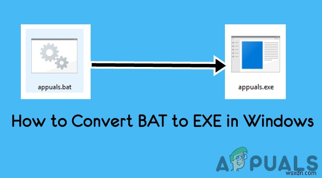 बैच फ़ाइलों को परिवर्तित करना .BAT को निष्पादन योग्य में .EXE 