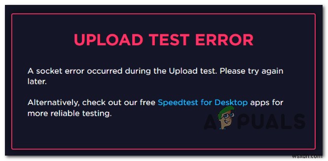 स्पीडटेस्ट पर हुई सॉकेट त्रुटि को कैसे ठीक करें 