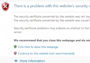 समाधान:इस वेबसाइट के सुरक्षा प्रमाणपत्र में कोई समस्या है