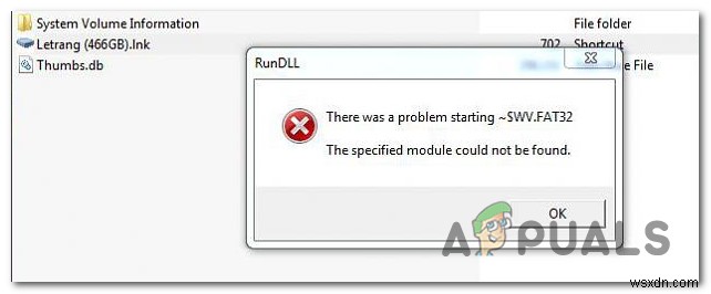 HDD खोलते समय RunDLL को ठीक करें  शुरू होने में एक समस्या थी  