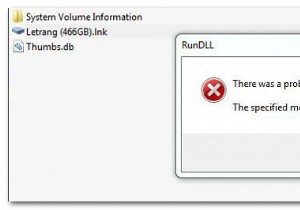HDD खोलते समय RunDLL को ठीक करें  शुरू होने में एक समस्या थी  