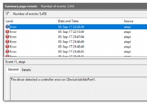 ड्राइवर को \Device\Ide\IdePort1 पर नियंत्रक त्रुटि का पता चला है 