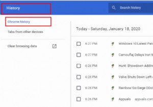 विंडोज 10 पर Google क्रोम के लिए हटाए गए ब्राउज़र इतिहास को पुनर्प्राप्त करें 