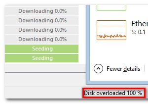 विंडोज़ में uTorrent डिस्क ओवरलोडेड त्रुटि को कैसे हल करें? 