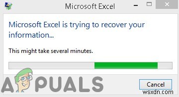 फिक्स:Microsoft Excel आपकी जानकारी को पुनर्प्राप्त करने का प्रयास कर रहा है 