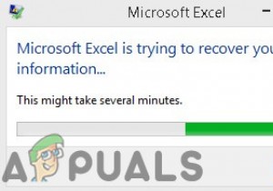 फिक्स:Microsoft Excel आपकी जानकारी को पुनर्प्राप्त करने का प्रयास कर रहा है 