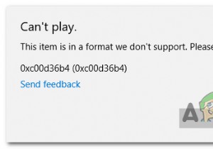 ग्रूव म्यूजिक प्लेयर त्रुटि 0xc00d36b4  खेल नहीं सकता  का समाधान करें 