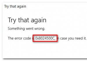 Windows अद्यतन स्थापित करते समय त्रुटि 0x8024500c ठीक करें 