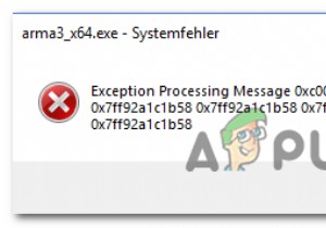 अपवाद प्रसंस्करण संदेश का समाधान 0xc0000135 