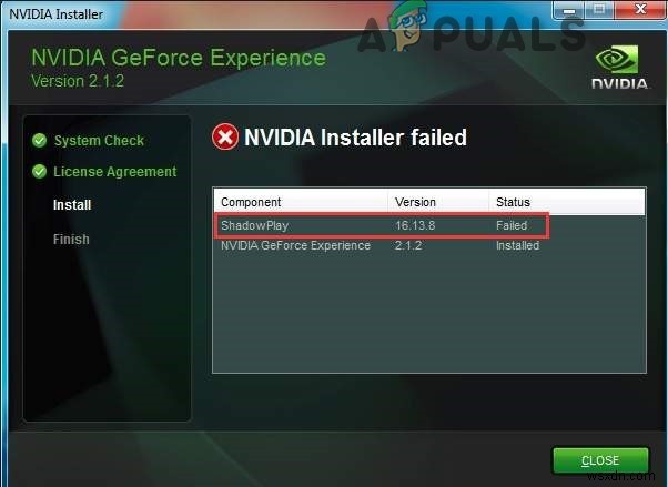 Geforce शैडोप्ले इंस्टाल विफल? इन सुधारों का प्रयास करें 