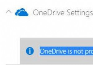 इस उपयोगकर्ता त्रुटि के लिए OneDrive का प्रावधान नहीं है 