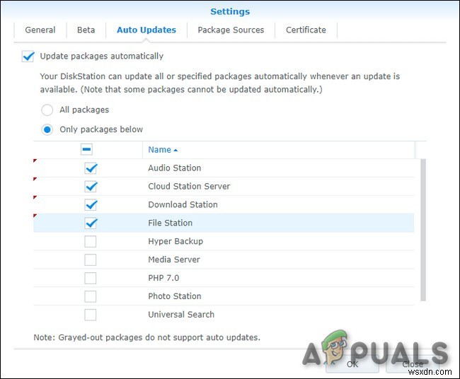 अपने Synology NAS पैकेजों को मैन्युअल रूप से और स्वचालित रूप से कैसे अपडेट करें? 