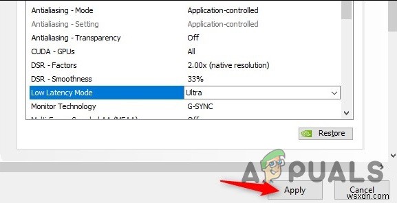 NVIDIA ग्राफिक्स के लिए अल्ट्रा-लो लेटेंसी मोड कैसे सक्षम करें 