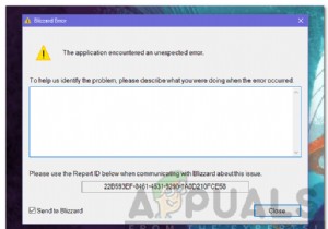 बर्फ़ीला तूफ़ान त्रुटि को कैसे ठीक करें  एप्लिकेशन को एक अप्रत्याशित त्रुटि का सामना करना पड़ा ? 