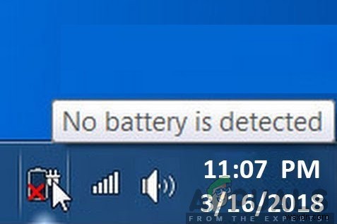 विंडोज 10 में नो बैटरी डिटेक्ट कैसे करें? 
