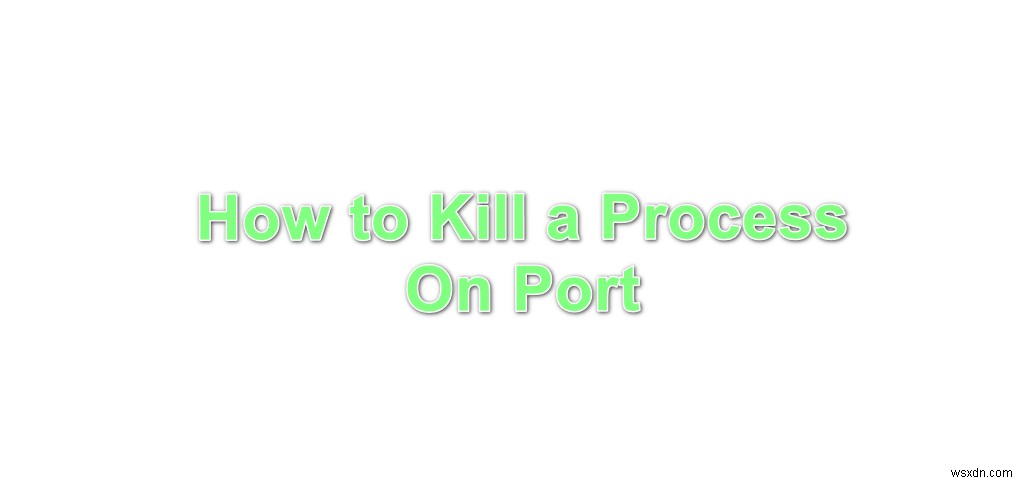 पोर्ट पर प्रक्रिया को कैसे मारें? 