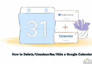 Google कैलेंडर को कैसे हटाएं/अनसब्सक्राइब/छुपाएं? 
