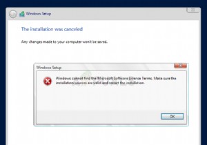 विंडोज़ पर  विंडोज़ माइक्रोसॉफ्ट सॉफ्टवेयर लाइसेंस शर्तों को नहीं ढूंढ सकता  त्रुटि को कैसे ठीक करें? 