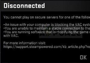 विंडोज़ पर  डिस्कनेक्ट बाय वीएसी:यू कैन प्ले ऑन सिक्योर सर्वर  त्रुटि को कैसे ठीक करें? 