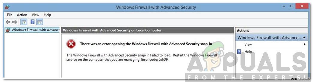 विंडोज डिफेंडर फ़ायरवॉल त्रुटि कोड 0x6d9 को कैसे ठीक करें? 