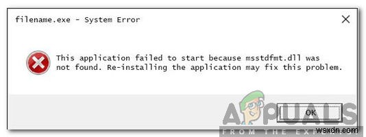 कैसे ठीक करें  msstdfmt.dll  मिसिंग एरर है? 