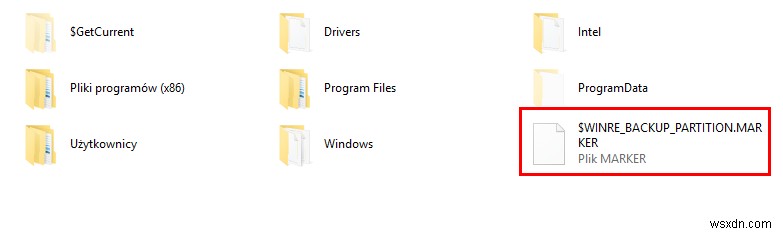 क्या है:$WINRE_BACKUP_PARTITION.MARKER फ़ाइल और क्या मुझे इसे हटा देना चाहिए? 