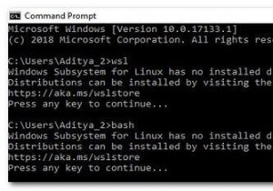 कैसे ठीक करें  लिनक्स के लिए विंडोज सबसिस्टम में कोई स्थापित वितरण नहीं है  त्रुटि? 