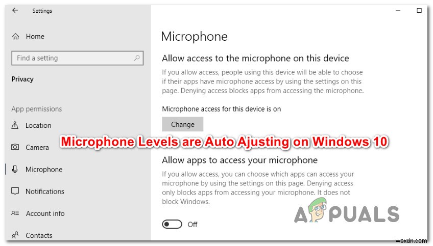 विंडोज 10 को ऑटो एडजस्ट करने से माइक्रोफ़ोन को कैसे रोकें 