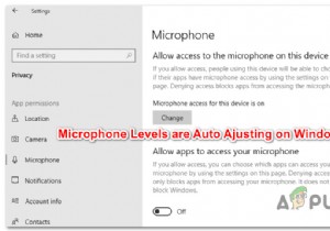 विंडोज 10 को ऑटो एडजस्ट करने से माइक्रोफ़ोन को कैसे रोकें 