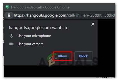Google Hangouts कैमरा को कैसे ठीक करें काम नहीं कर रहा है 