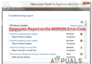 फिक्स:Windows अद्यतन स्थापित करते समय त्रुटि कोड 800f020b 