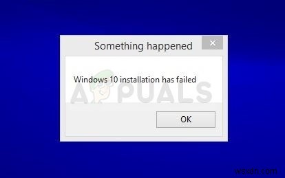 फिक्स:विंडोज 10 इंस्टॉलेशन विफल हो गया है 