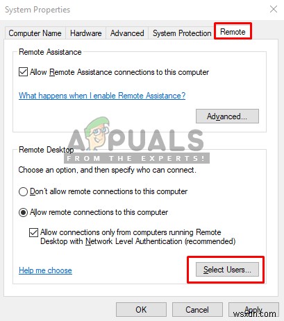 विंडोज 7 और 10 पर मानक उपयोगकर्ता को आरडीपी/रिमोट एक्सेस की अनुमति कैसे दें 