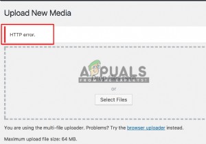 फिक्स:मीडिया अपलोड करते समय वर्डप्रेस HTTP त्रुटि 