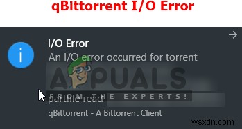 फिक्स:qBittorrent I/O त्रुटि 