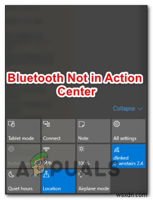 फिक्स:ब्लूटूथ नॉट इन एक्शन सेंटर विंडोज 10 
