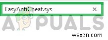 फिक्स:EasyAntiCheat में Createservice विफल 1072 