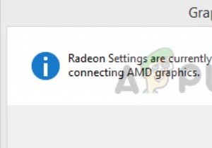 फिक्स:Radeon सेटिंग्स वर्तमान में उपलब्ध नहीं हैं 