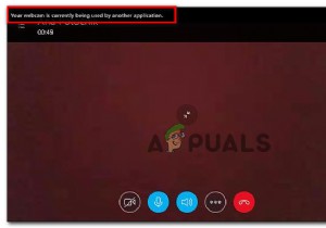 फिक्स:वेबकैम का उपयोग किसी अन्य एप्लिकेशन द्वारा किया जा रहा है 