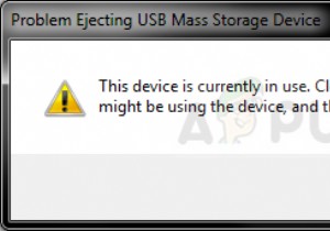 फिक्स:USB त्रुटि यह डिवाइस वर्तमान में उपयोग में है 