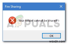 फिक्स:आपका फ़ोल्डर विंडोज 10 . पर साझा नहीं किया जा सकता है 