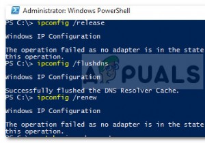 फिक्स:इस ऑपरेशन के लिए अनुमत राज्य में कोई एडेप्टर नहीं होने के कारण ऑपरेशन विफल हो गया 