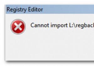 फिक्स:रजिस्ट्री तक पहुँचने में त्रुटि 