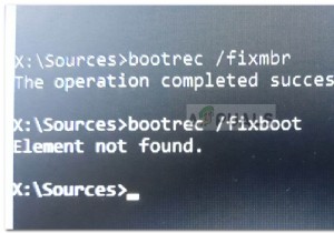 फिक्स:विंडोज 10 पर बूरेक / फिक्सबूट एलिमेंट नहीं मिला 